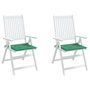 Voir la diapositive 4 : VIDAXL Coussins de chaise de jardin lot de 2 vert 50x50x3 cm