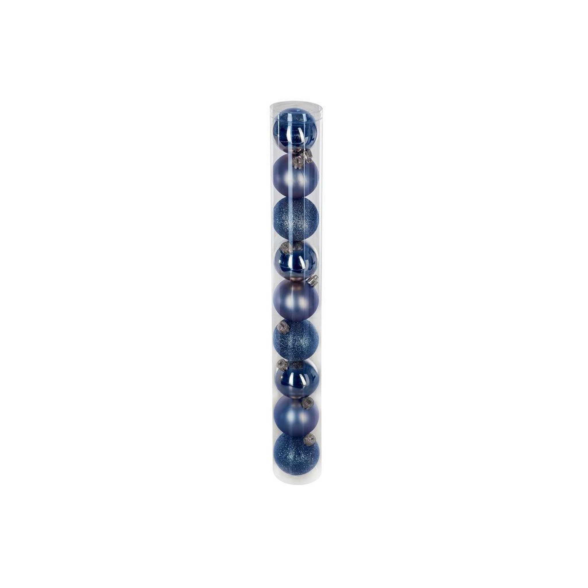 FEERIC LIGHT & CHRISTMAS Lot de 9 boules de noël  colorama  6cm bleu nuit