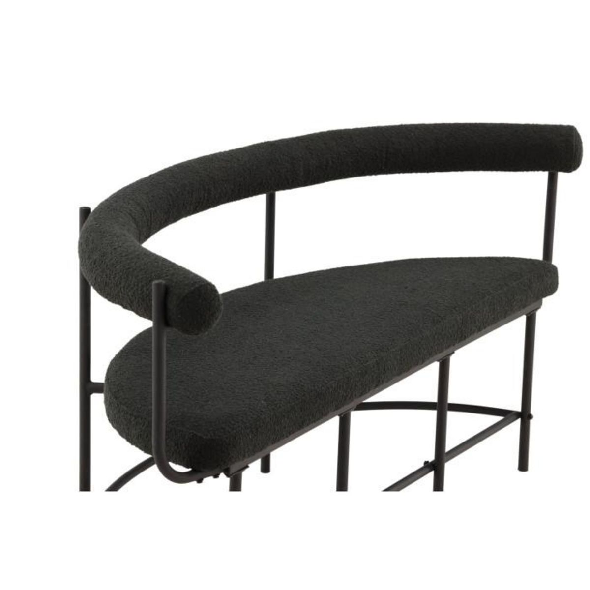 Paris Prix Banc Design Bouclé  Stallhagen X Josefin  165cm Noir