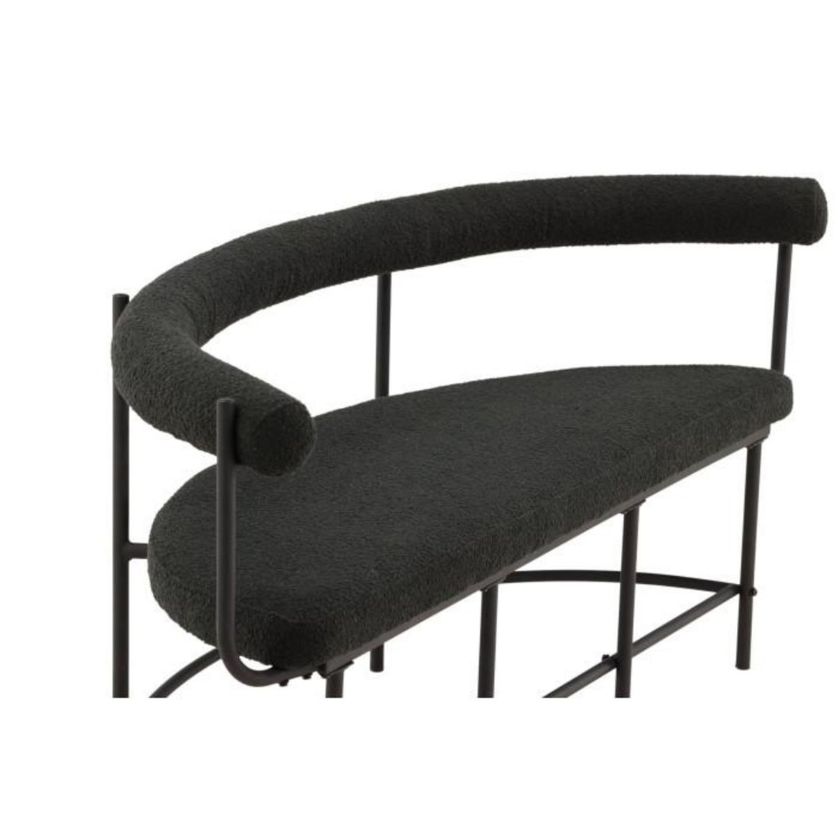 Paris Prix Banc Design Bouclé  Stallhagen X Josefin  165cm Noir