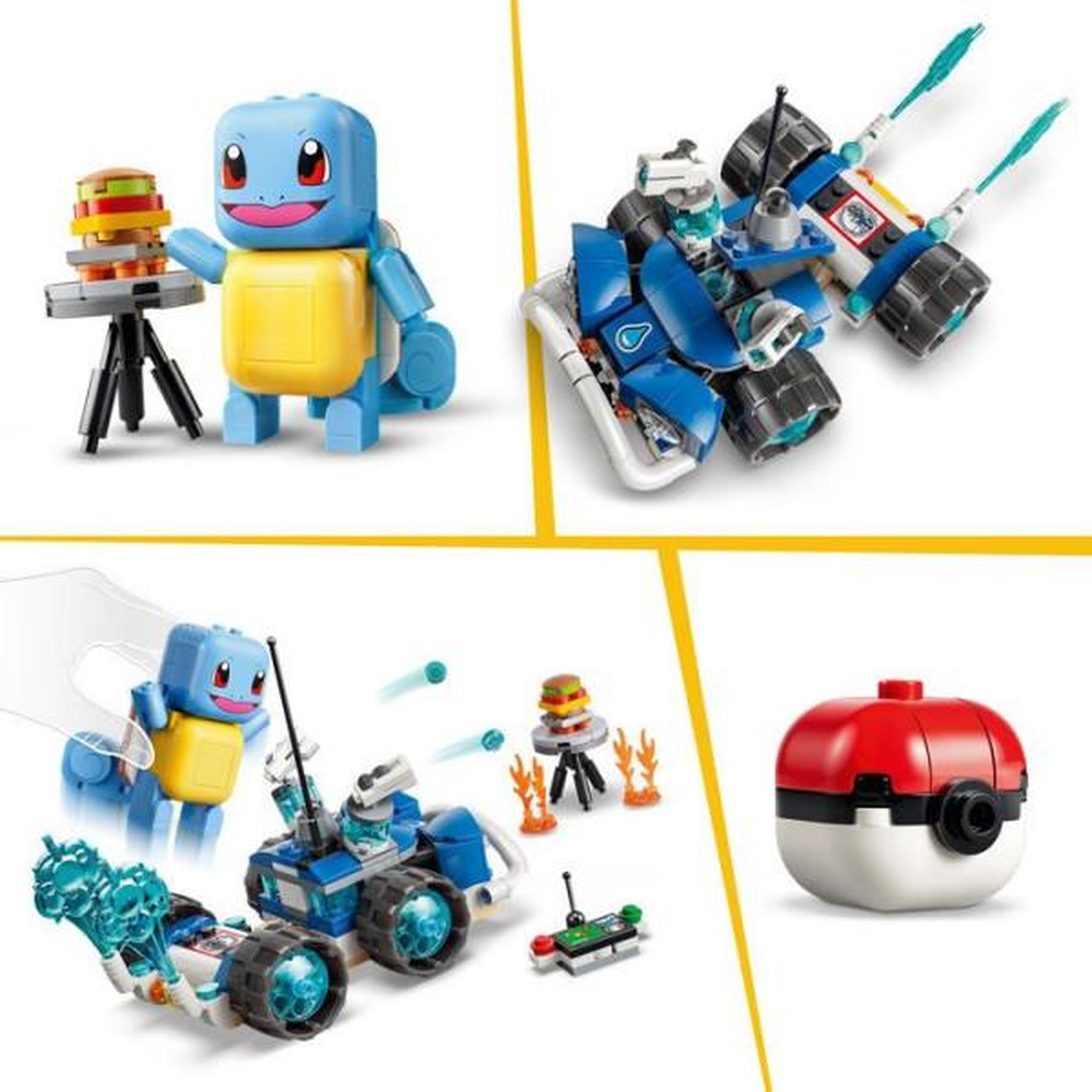 Voir la diapositive 4 : LEGO LEGO Pokémon 72156 - Set de construction compatible SMART Play™ - Carapuce, Aventure avec le buggy du Dresseur - Des 7 ans