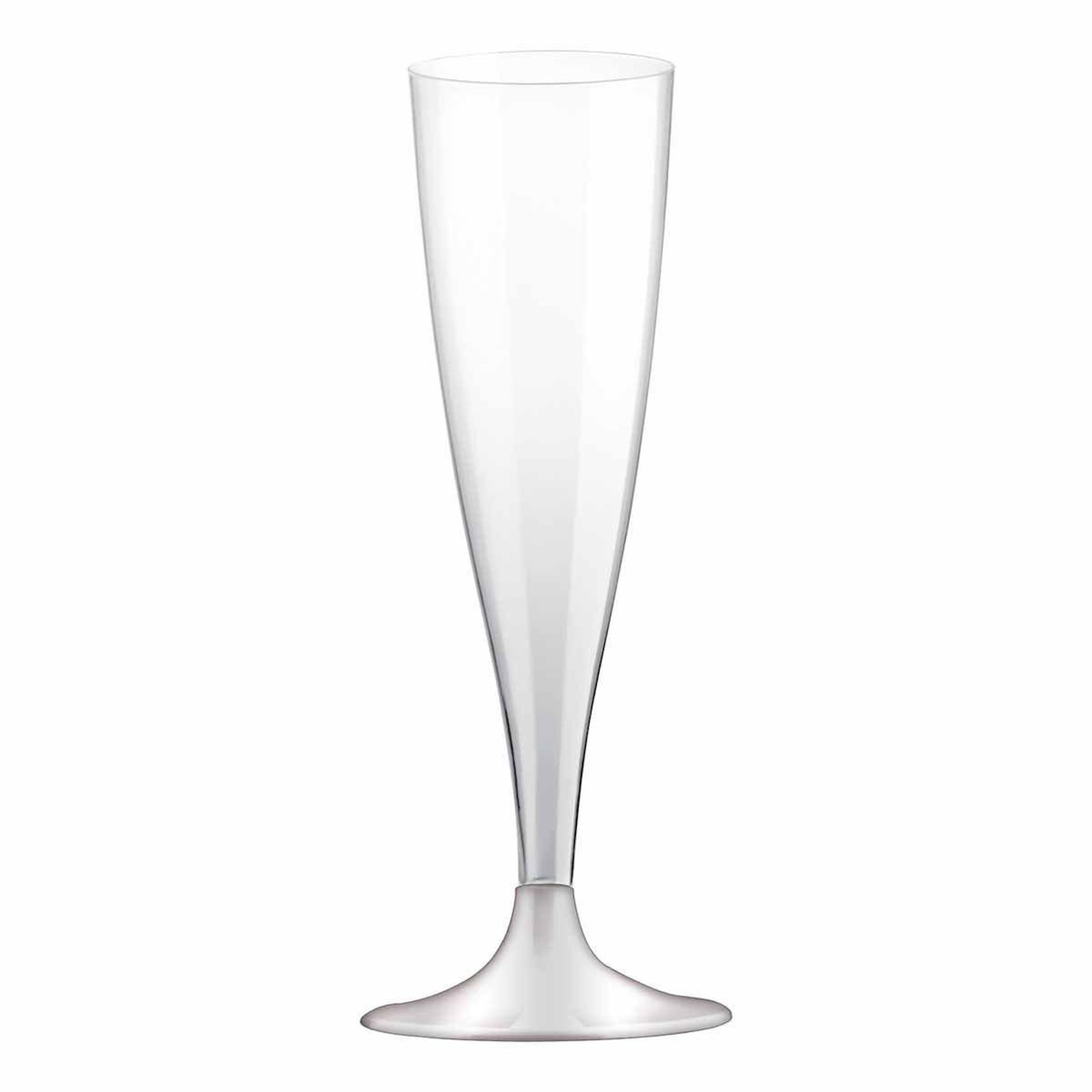 Paris Prix Lot de 6 Flûtes à Champagne Réutilisable  Plastique  14cl Transparent