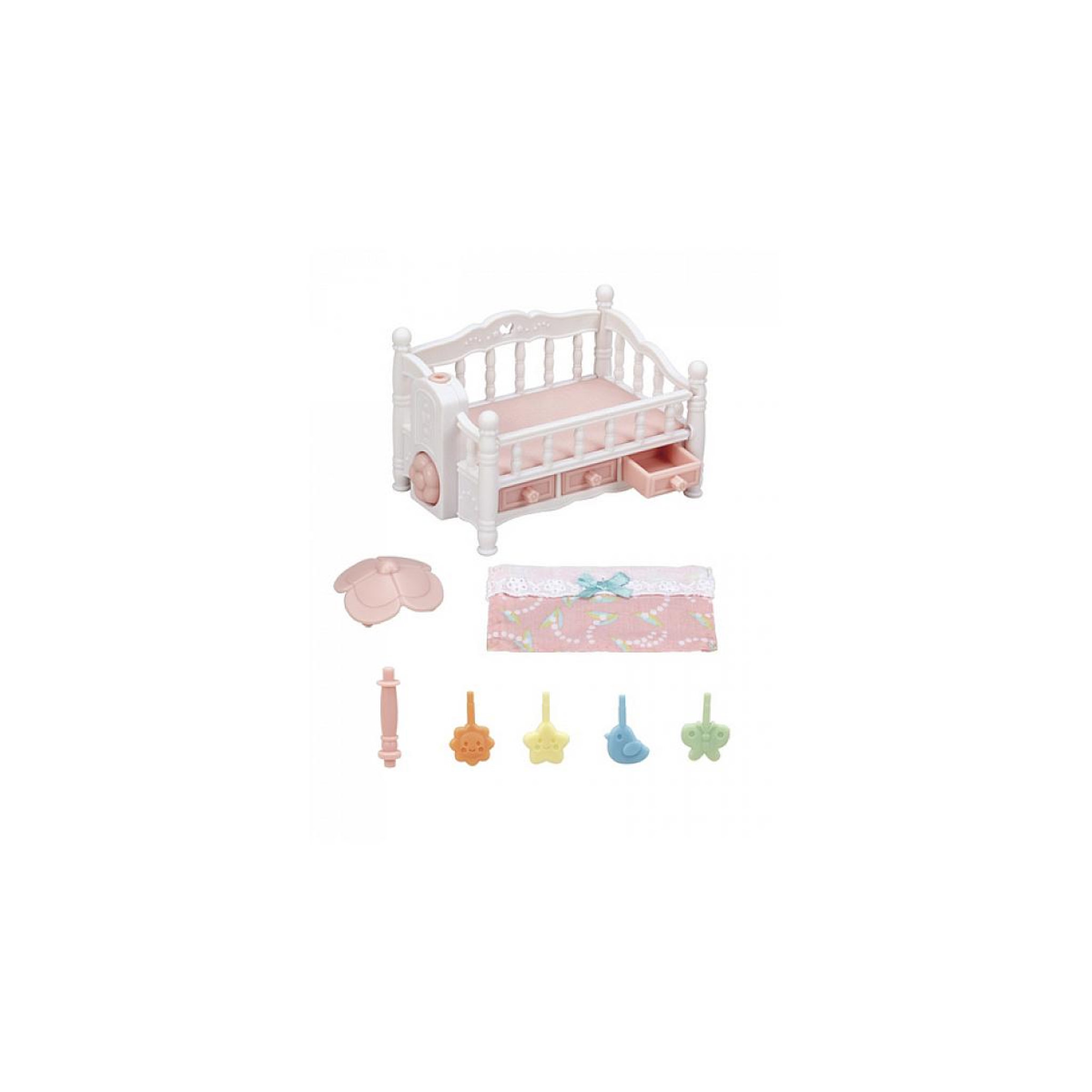 Voir la diapositive 3 : Sylvanian Families 5534  Le lit de bebe et mobile