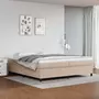 VIDAXL Sommier a lattes de lit avec matelas Cappuccino 200x200 cm