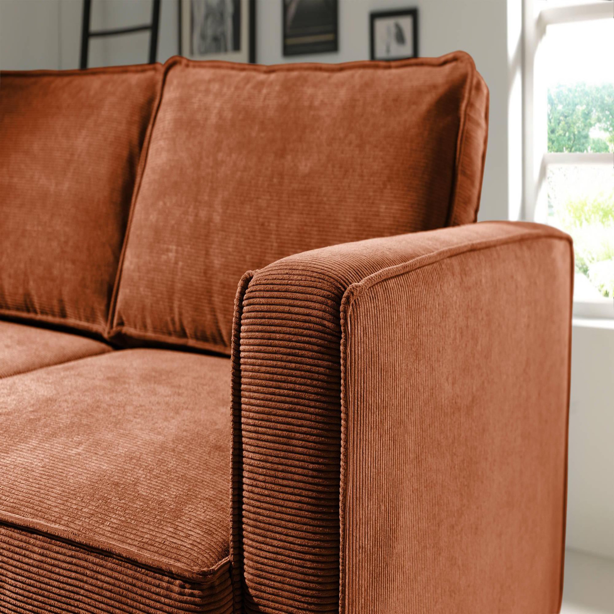 Voir la diapositive 5 : BEST MOBILIER Jake - canapé d'angle gauche - convertible avec coffre - 4 places - en velours côtelé