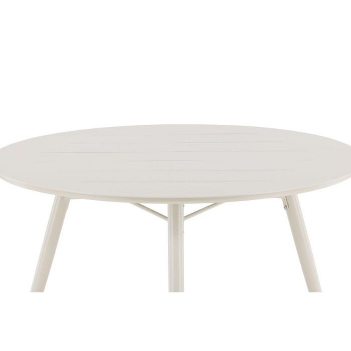 Paris Prix Table de Jardin Ronde Design  Lina  120cm Beige