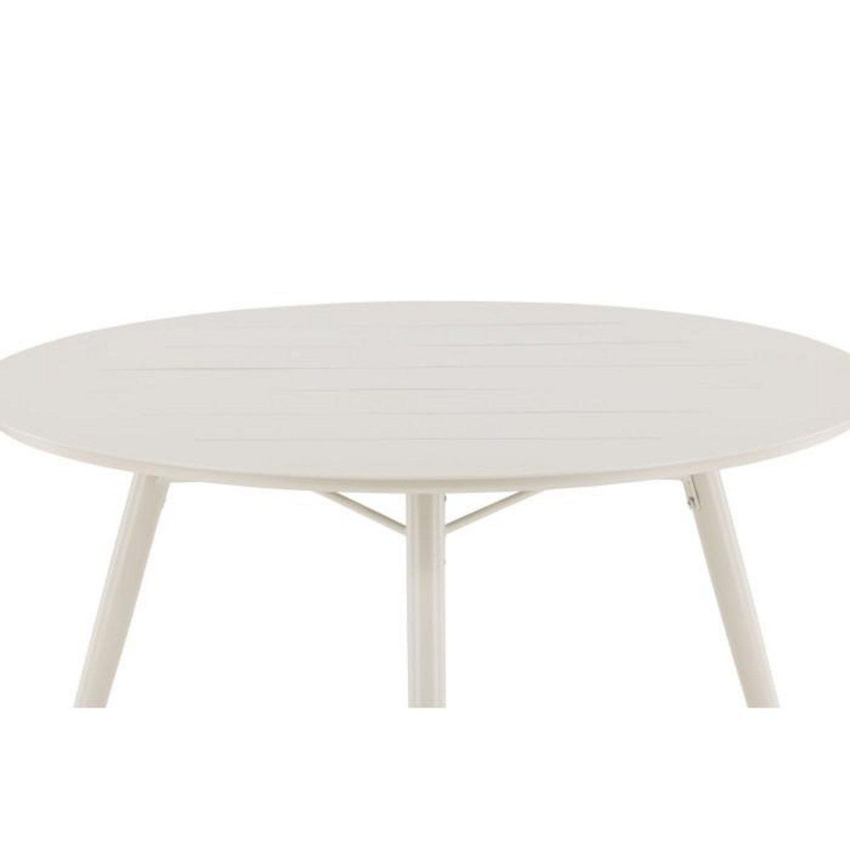 Paris Prix Table de Jardin Ronde Design  Lina  120cm Beige