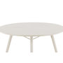 Voir la diapositive 4 : Paris Prix Table de Jardin Ronde Design  Lina  120cm Beige