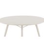 Voir la diapositive 4 : Paris Prix Table de Jardin Ronde Design  Lina  120cm Beige