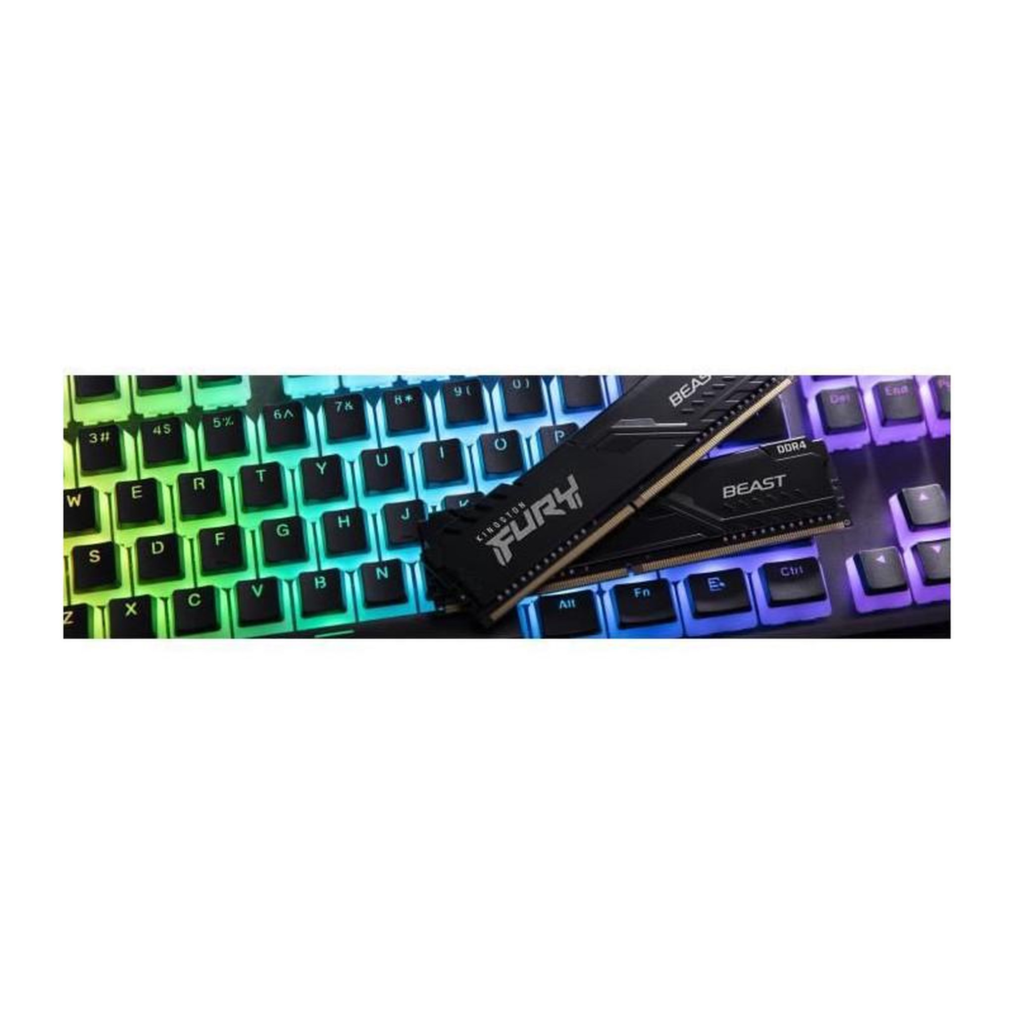 Voir la diapositive 4 : Kingston Memoire Kingston FURY Beast 32 Go 2 x 16 Go DDR4 3200 MHz CL16