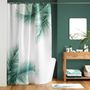 Voir la diapositive 4 : Douceur d'Intérieur Rideau de douche 180x200 HAVANE avec 12 anneaux