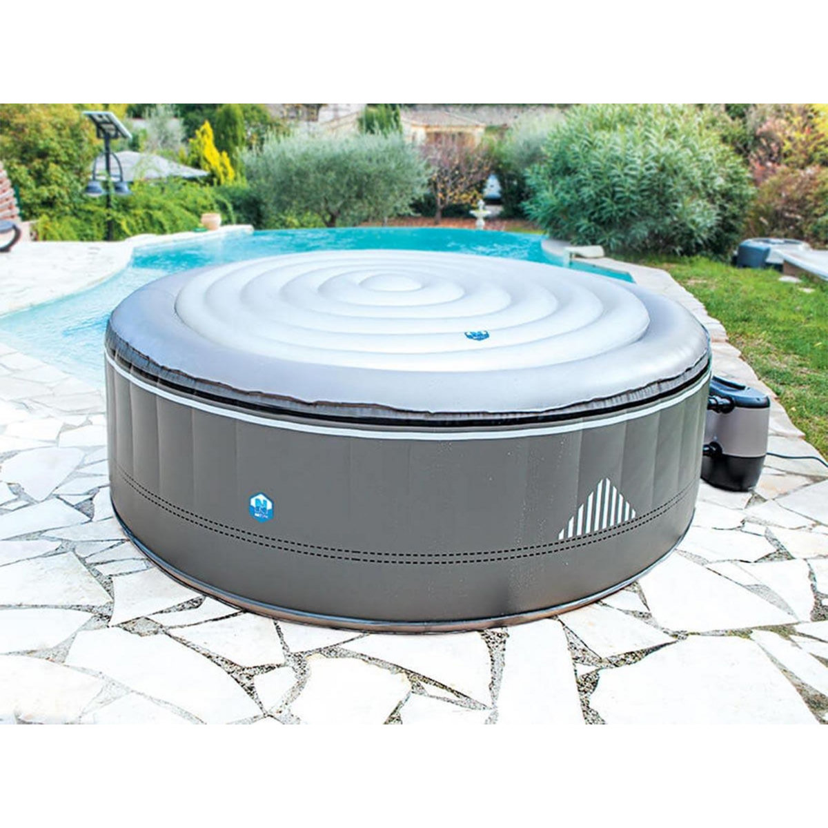 Netspa Couvercle gonflable pour spa gonflable rond 4 places Ø 140 cm - Netspa