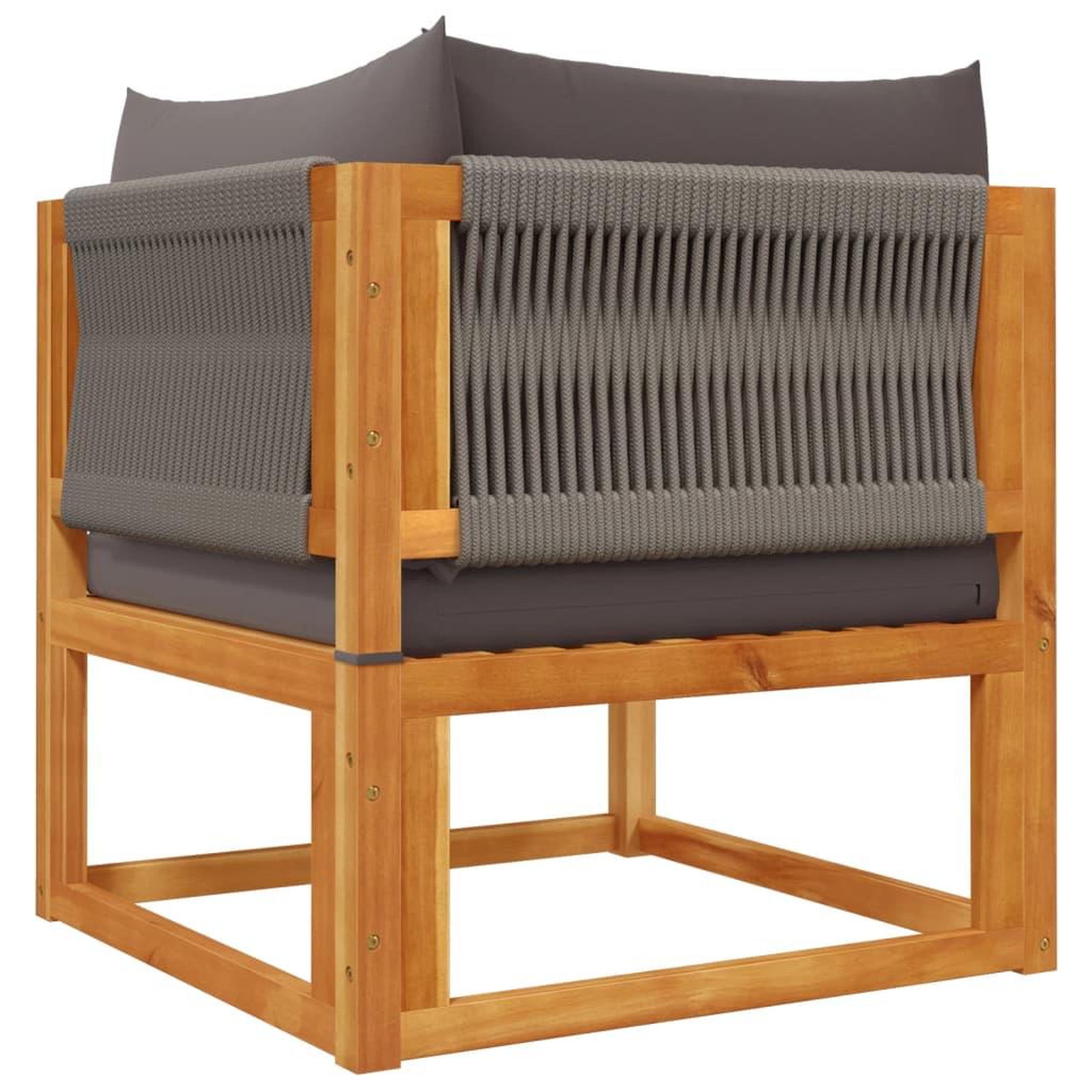 Voir la diapositive 5 : VIDAXL Canapes d'angle de jardin et coussins 2pcs bois massif d'acacia