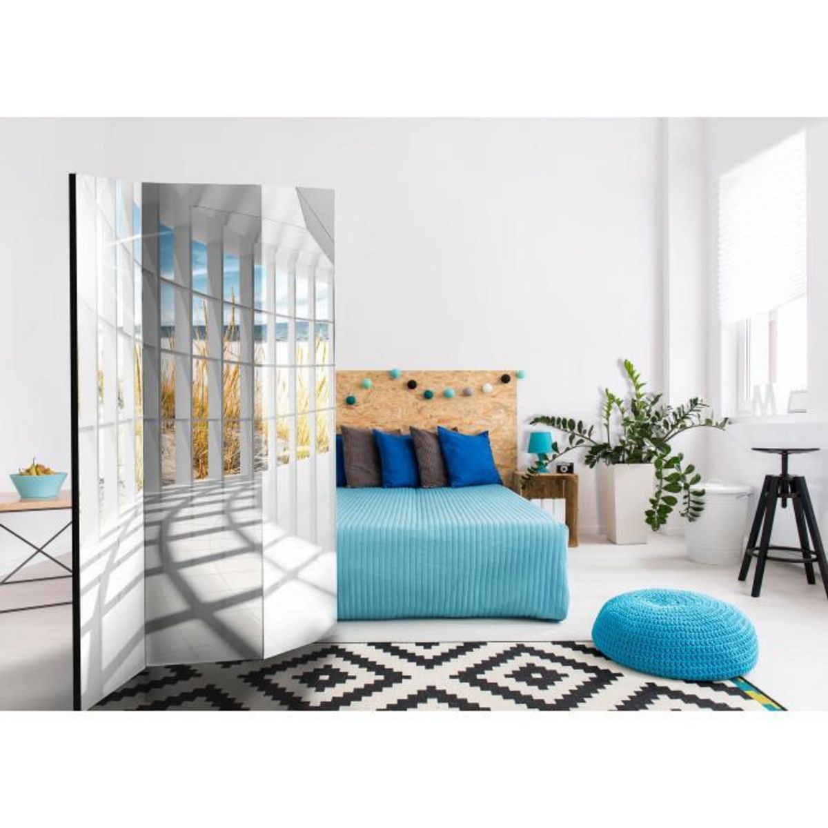 Paris Prix Paravent 3 Volets  Seaside Bastion  135x172cm