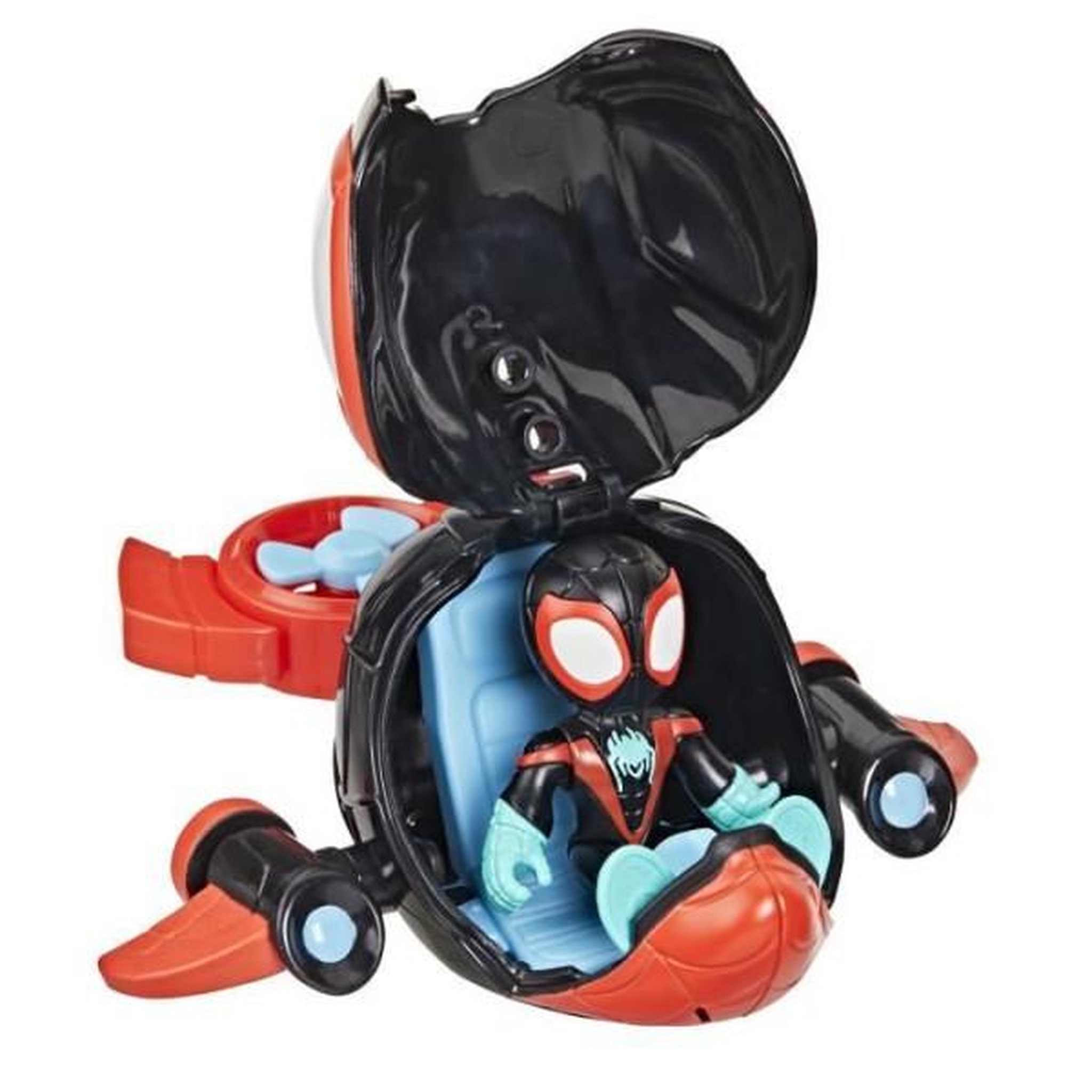 Voir la diapositive 2 : HASBRO Figurine et véhicule Miles Morales Water-Webs Dauphin filant, Marvel Spidey et ses Amis Extraordinaires, Des 4 ans
