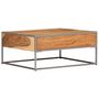 Voir la diapositive 5 : VIDAXL Table basse 75x75x35 cm Bois solide d'acacia