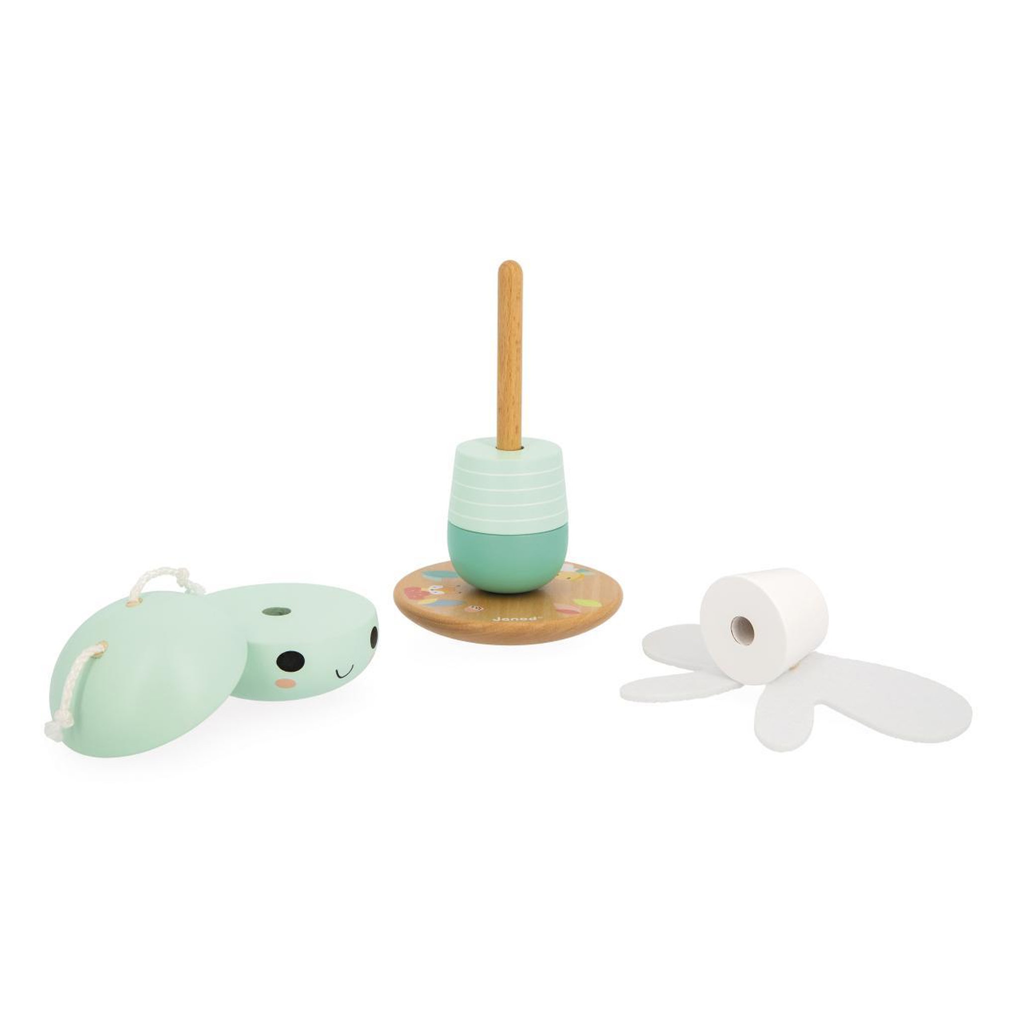 Voir la diapositive 3 : Juratoys-Janod Pure Libellule empilable en bois