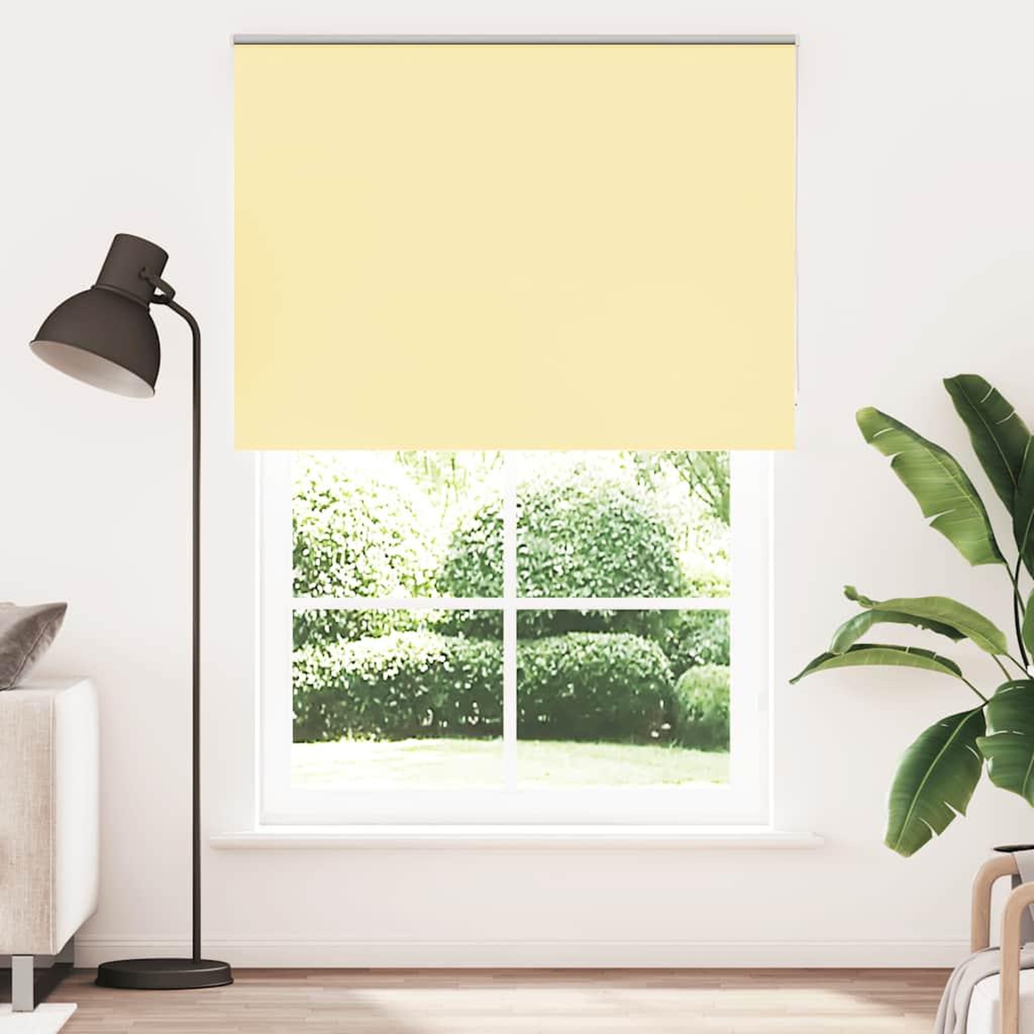 Voir la diapositive 2 : VIDAXL Store enrouleur occultant jaune largeur du tissu 146,6 cm