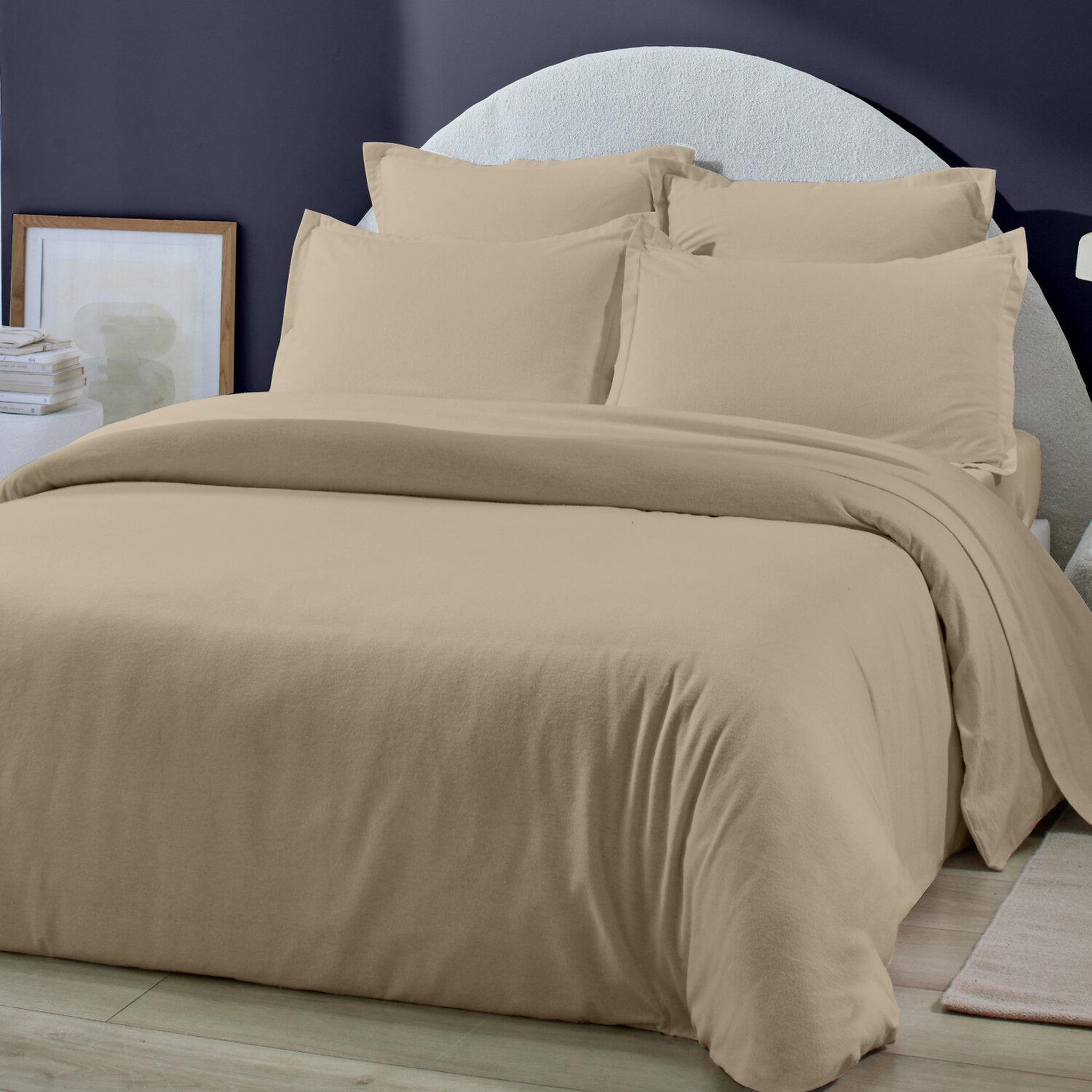 Voir la diapositive 2 : Home collection Housse de couette 100% flanelle de coton