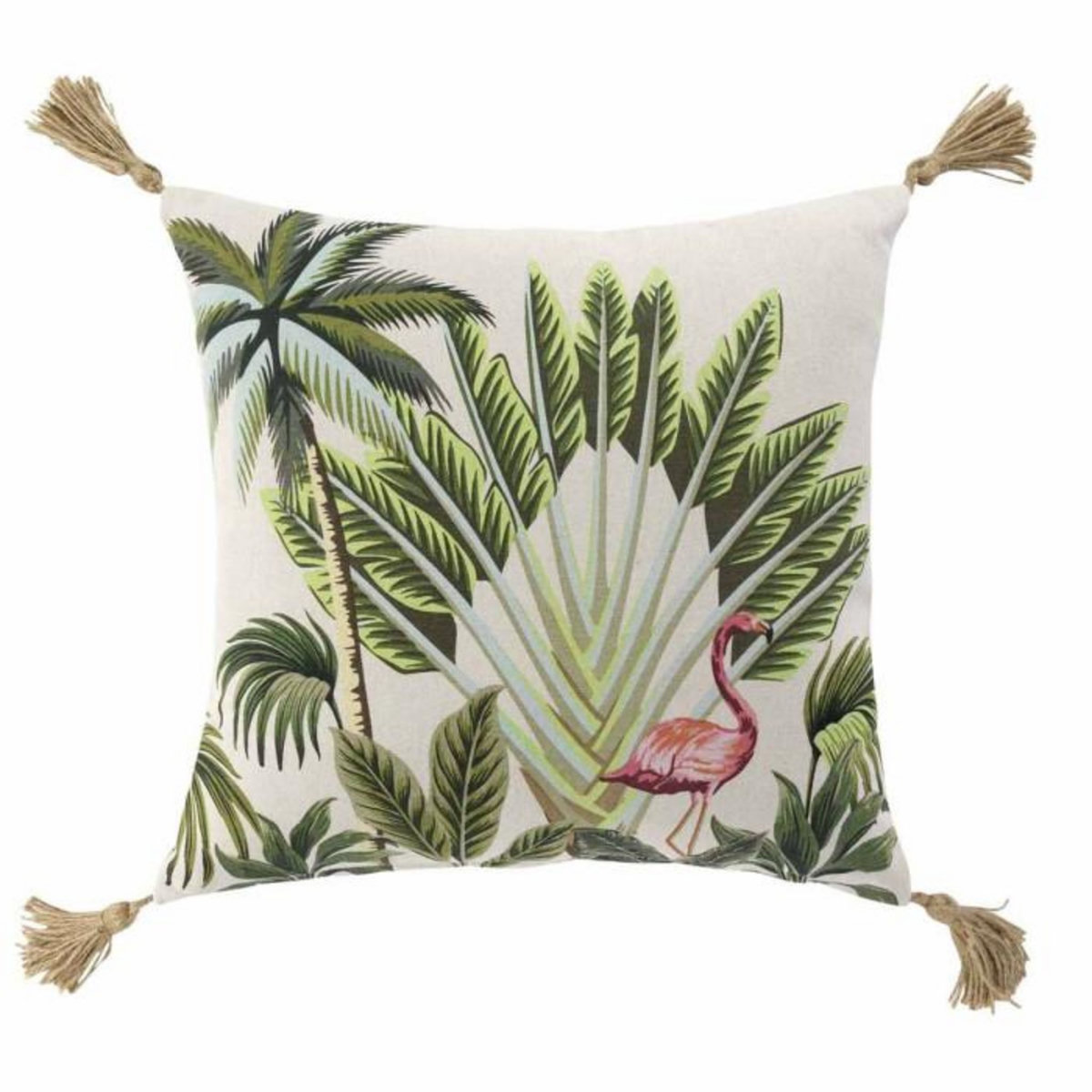 Paris Prix Housse de Coussin Déco  Cruzabel  40x40cm Vert