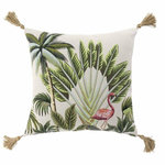 Paris Prix Housse de Coussin Déco  Cruzabel  40x40cm Vert