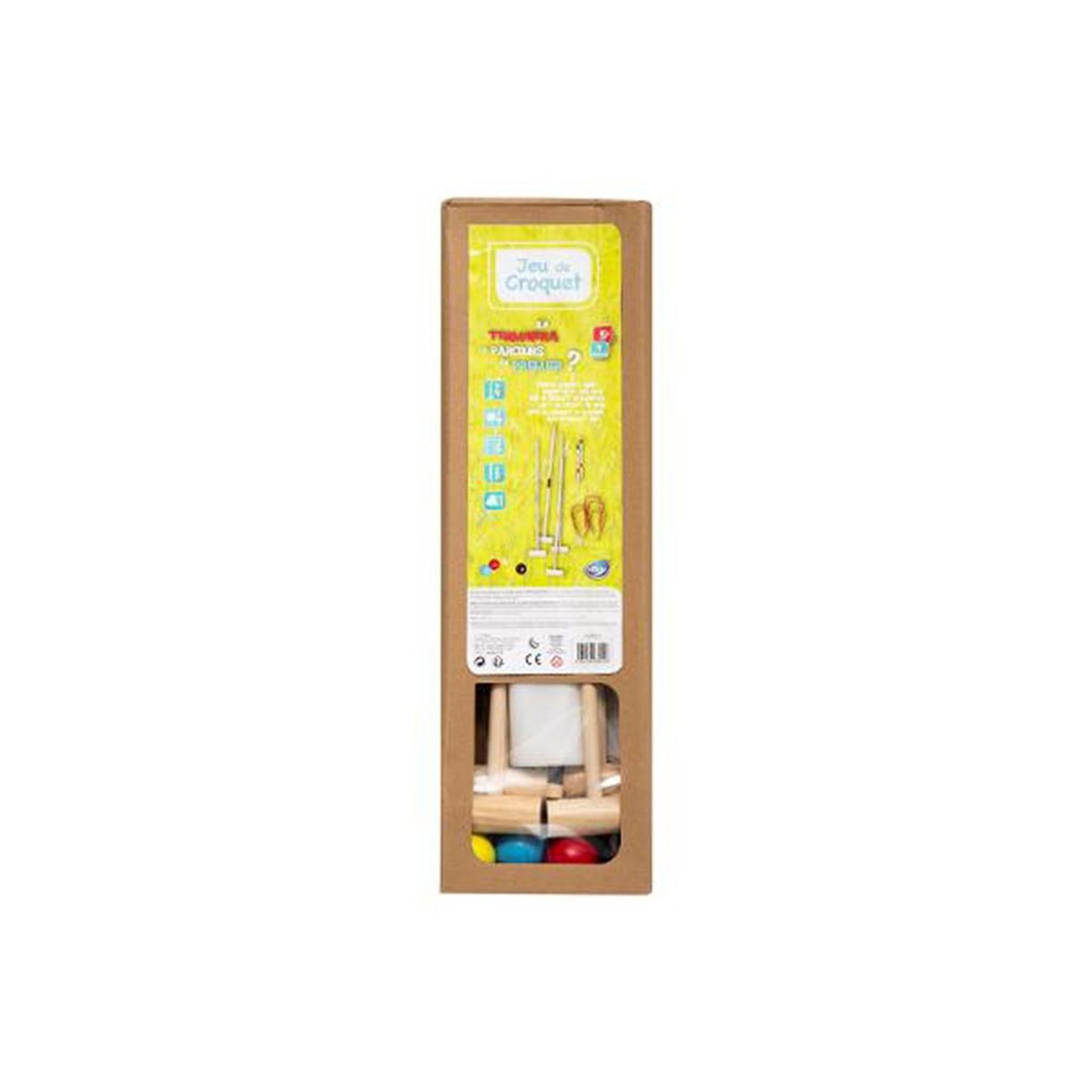 Voir la diapositive 6 : Be Toys Jeu Enfant en Bois  Croquet  57cm Naturel