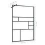 Voir la diapositive 6 : VIDAXL Paroi de douche a verre ESG transparent 115x195 cm Noir