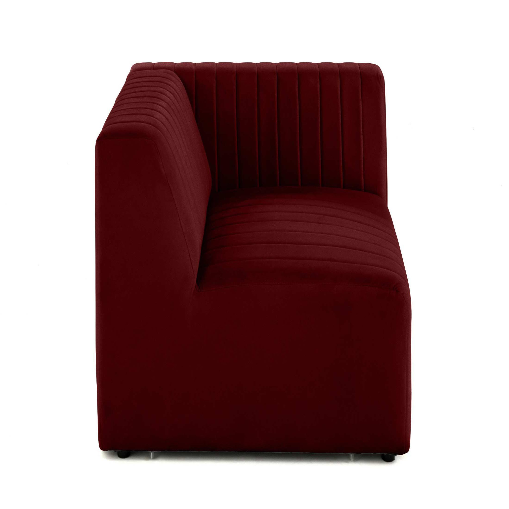 Voir la diapositive 1 : LISA DESIGN Nova - module d'assise droit - en velours