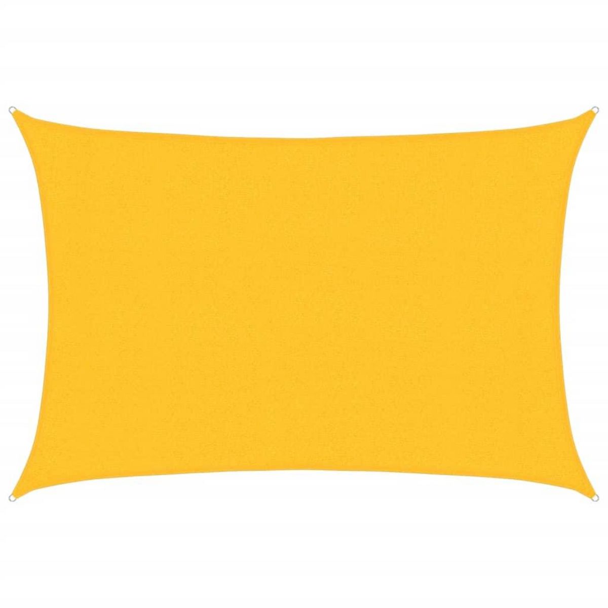 VIDAXL Voile d'ombrage 160 g/m^2 Jaune 3x4 m PEHD