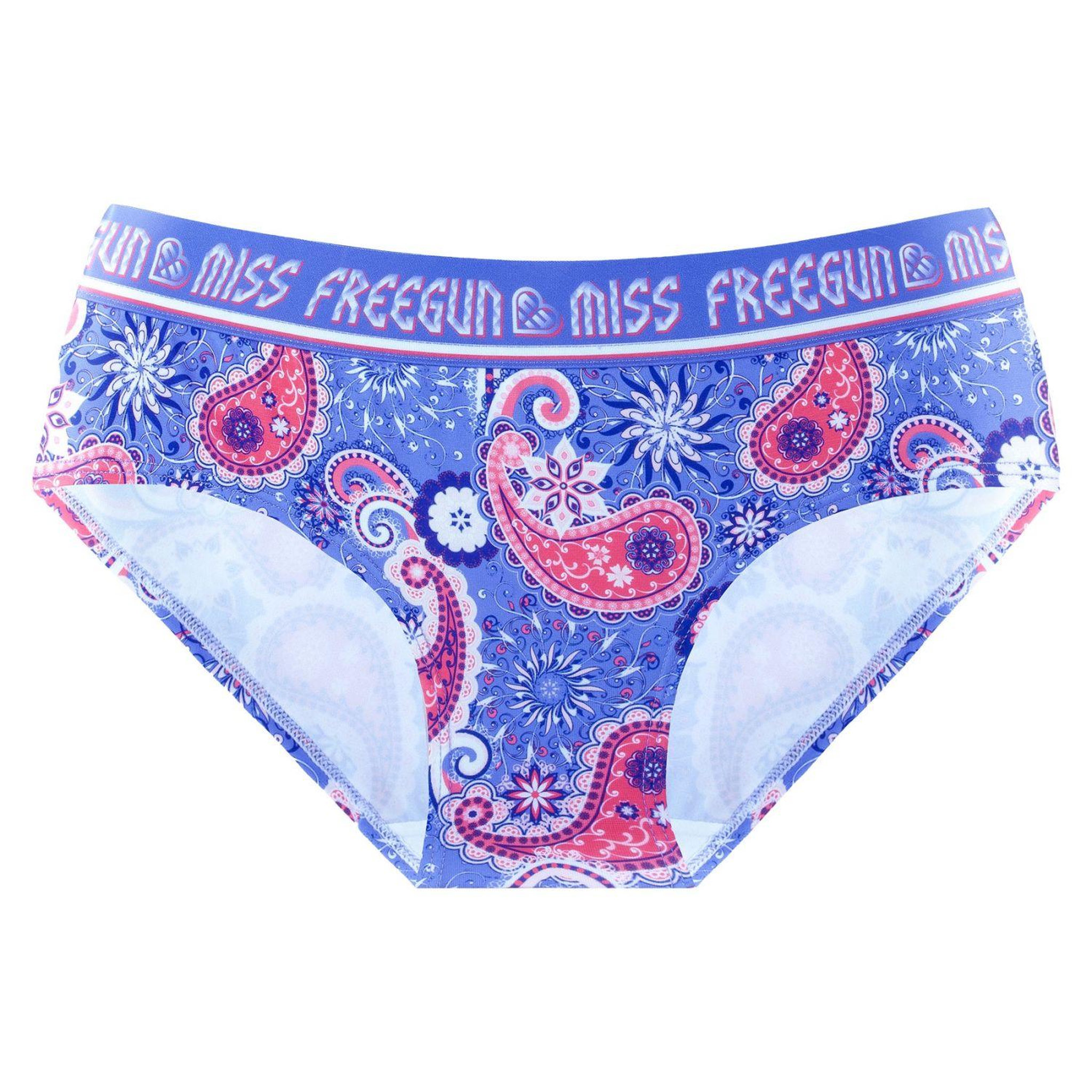 Voir la diapositive 3 : FREEGUN Lot de 4 culottes fille Ethnic