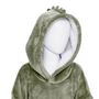 Voir la diapositive 2 : Atmosphera Kids Plaid Sweat Capuche Enfant  Dino  60x95cm Vert