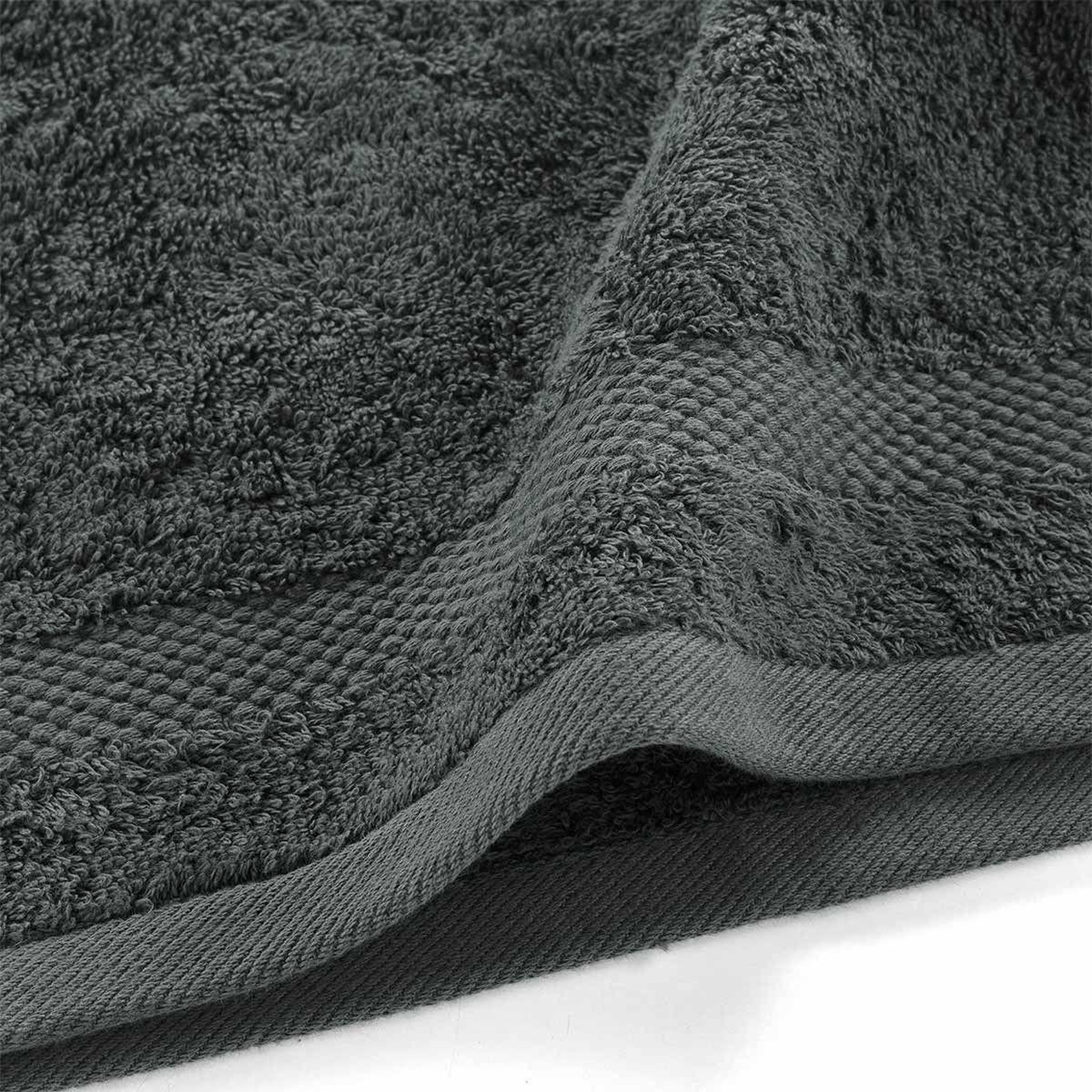 Voir la diapositive 2 : Douceur d'Intérieur Serviette Invité  Elegance  30x50cm Anthracite