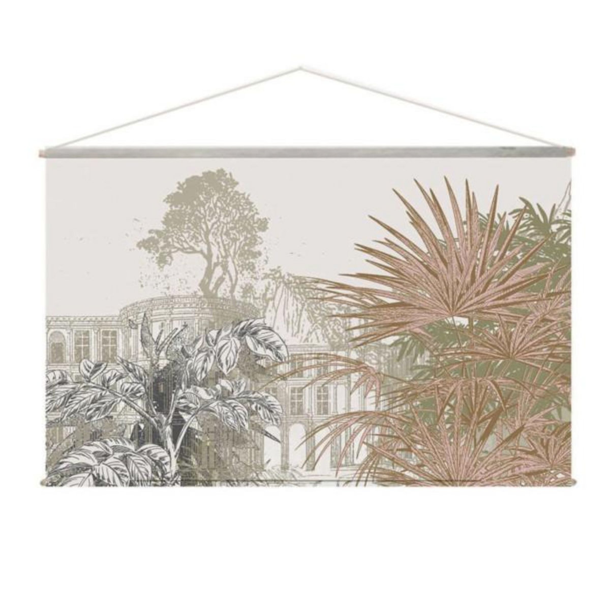 Paris Prix Toile Murale à Suspendre  Palmeira  90x150cm Multicolore
