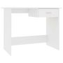 Voir la diapositive 2 : VIDAXL Bureau Blanc 100 x 50 x 76 cm Bois d'ingenierie