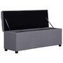 Voir la diapositive 5 : VIDAXL Banc avec compartiment de rangement 116 cm Gris clair Polyester