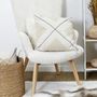 Voir la diapositive 5 : Paris Prix Coussin Déco Bouclette  Crush  40x40cm Beige