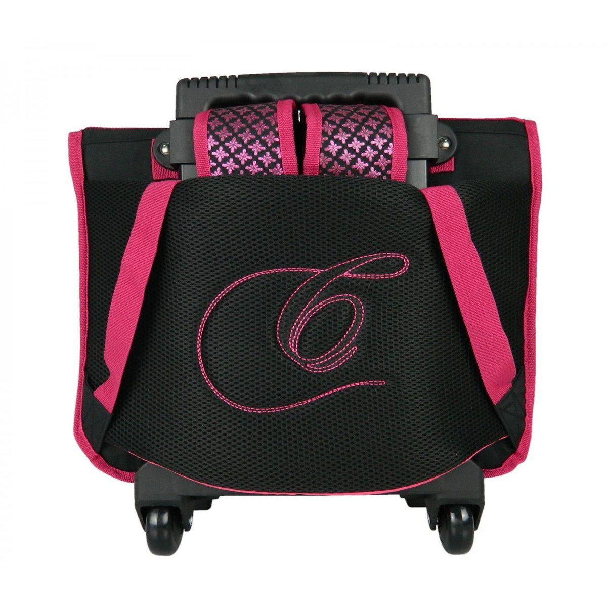 Bagtrotter Cartable à roulettes Cybel Cheval Licorne 38cm Rose