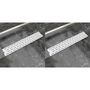 Voir la diapositive 1 : VIDAXL Drain de douche lineaire 2 pcs Ligne 630x140mm Acier inoxydable