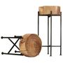 Voir la diapositive 3 : VIDAXL Ensemble de tables d'appoint 2 pcs Bois d'acacia massif