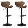 Voir la diapositive 1 : Lot de 2 tabourets de bar style vintage CLINT