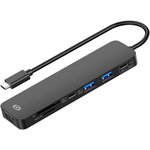 ESSENTIEL B Hub 7 en 1 USB C noir