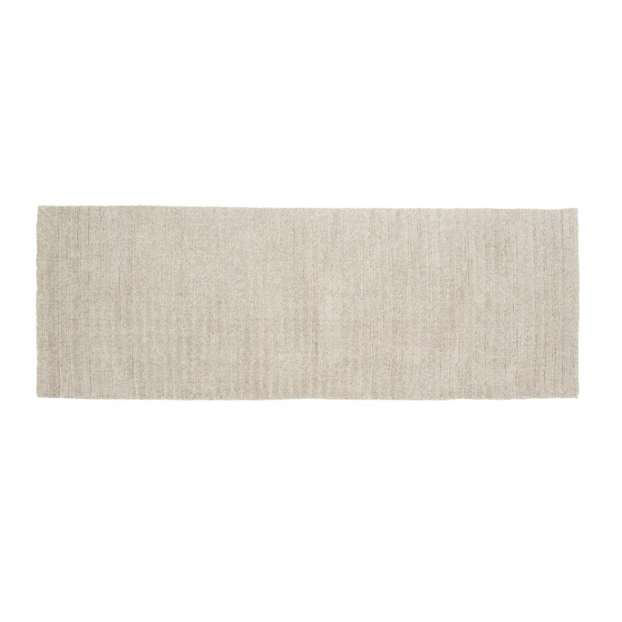 Paris Prix Tapis design  milton  70x200cm gris clair