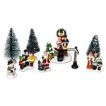 FEERIC LIGHT & CHRISTMAS ACCESSOIRE VILLAGE LUMINEUX SAPIN - PERSONNAGE L. 7 x l.5 x H. 7 cm  