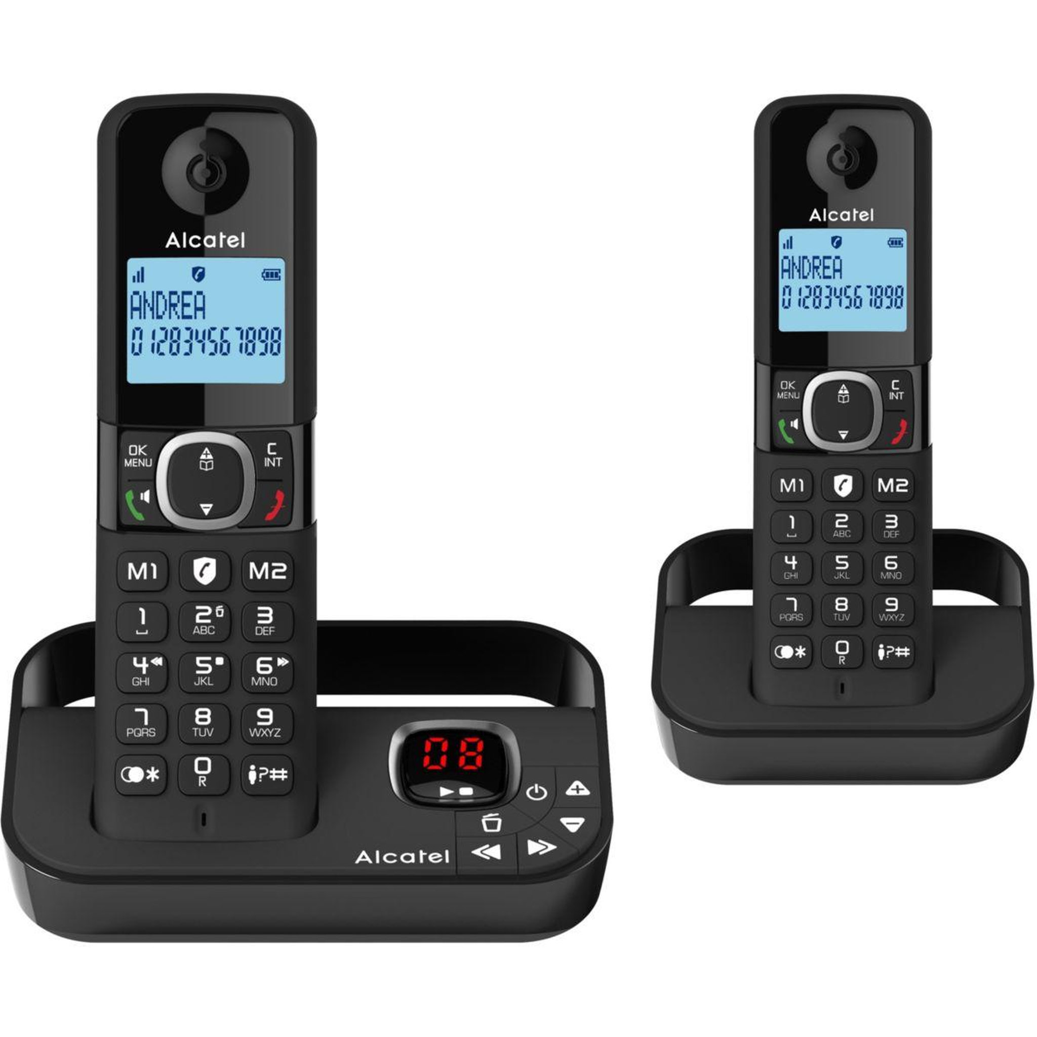 Alcatel Téléphone sans fil F860 Voice Duo Noir