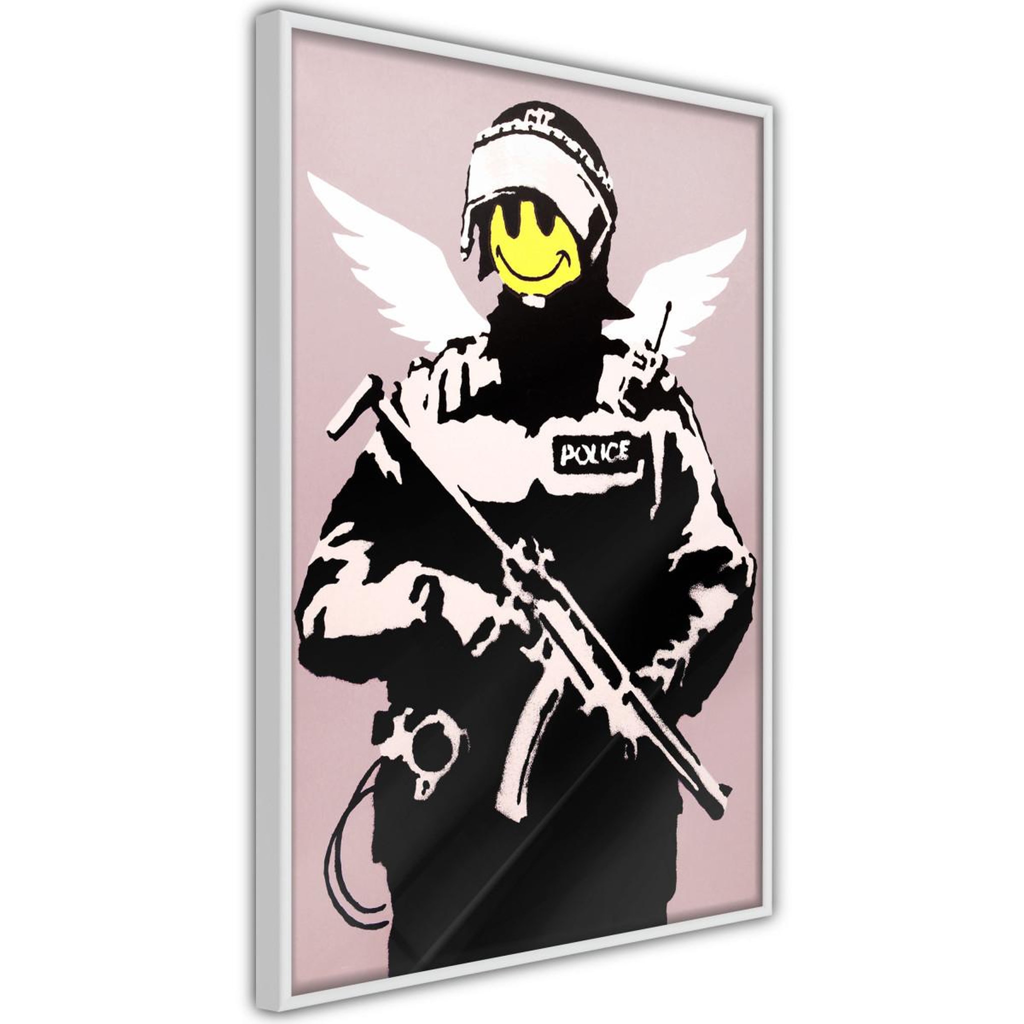 Paris Prix Affiche Murale Encadrée  Banksy Flying Copper