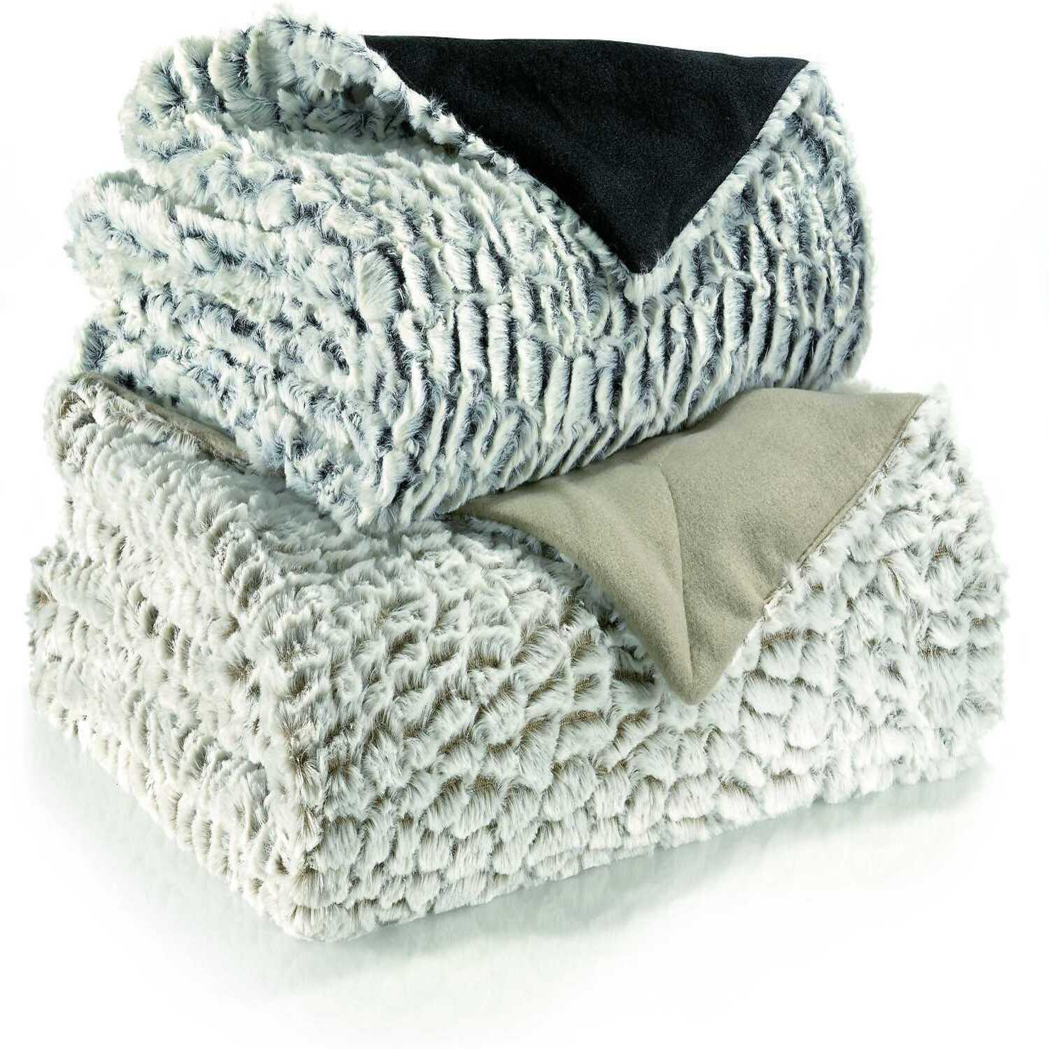 Les Ateliers du Linge Plaid 100%polyester. Coloris disponibles : Beige, Marron, Bleu, Gris, Blanc, Vert, Orange, Rose, Violet, Noir