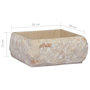 Voir la diapositive 6 : VIDAXL Lavabo Creme 30x30x13 cm Marbre