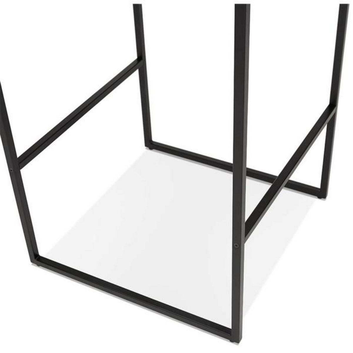 Paris Prix Table d'Appoint Design  Relia  103cm Blanc & Noir