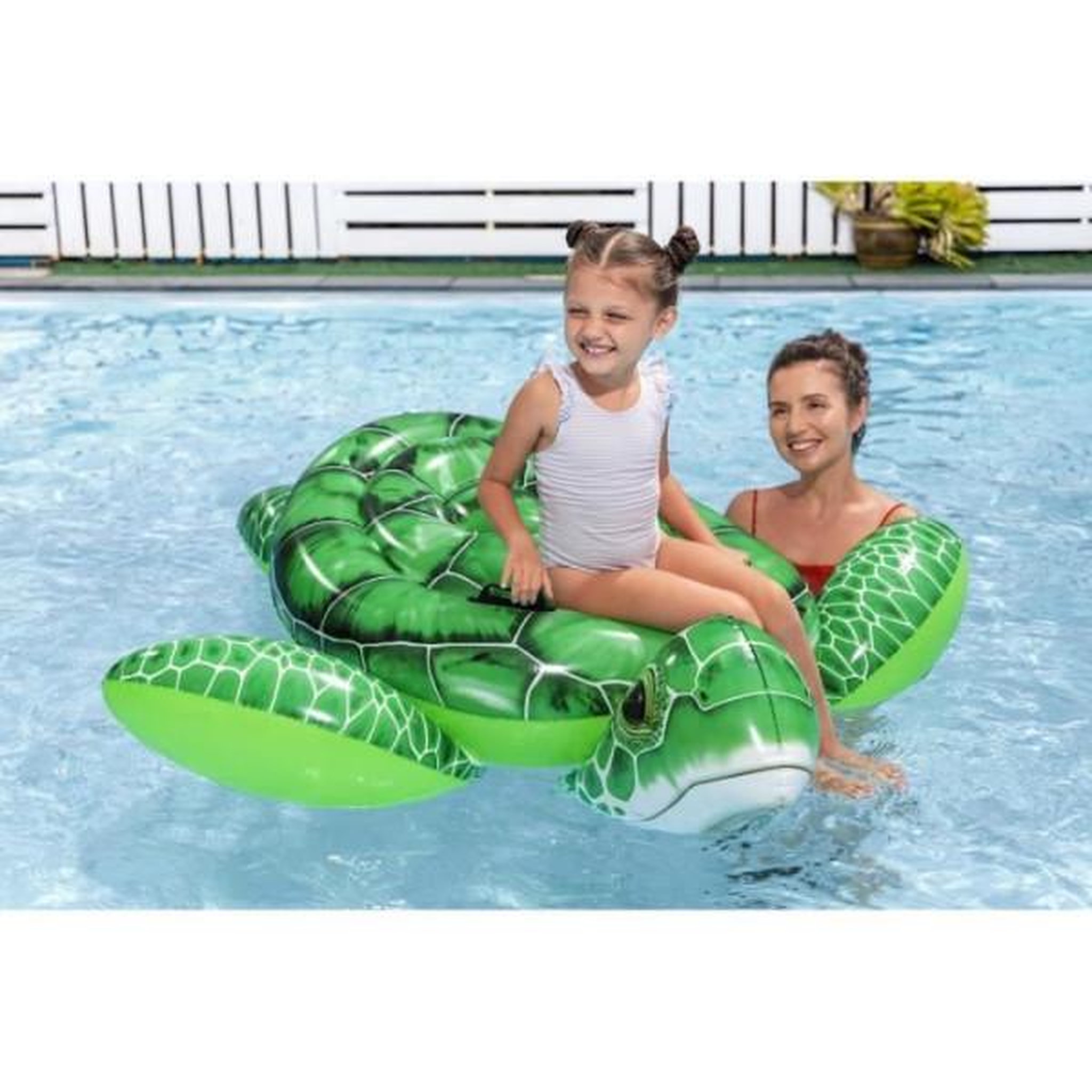 Voir la diapositive 5 : BESTWAY Chevauchable tortue  41524 1.50m x 1.45m