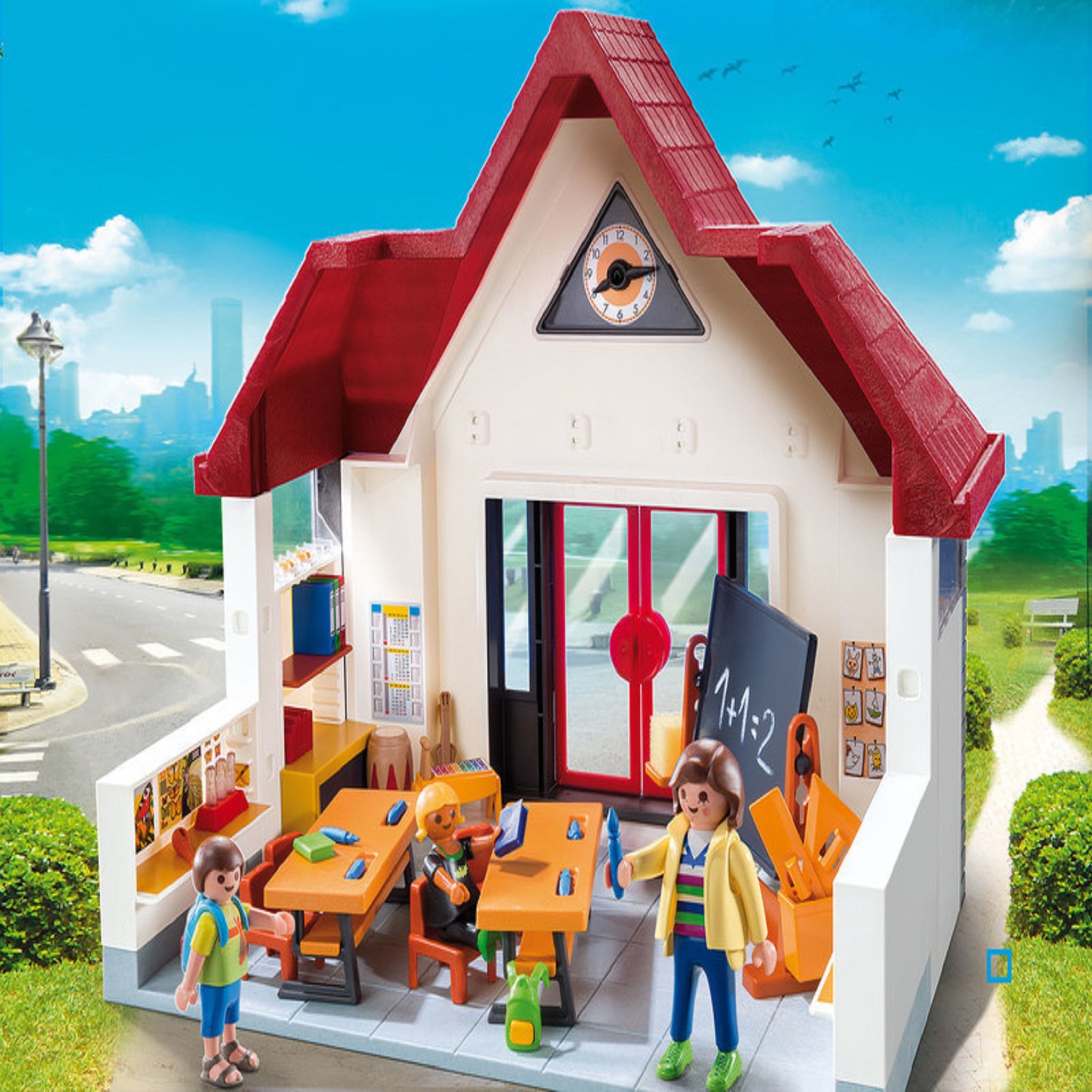 Voir la diapositive 2 : PLAYMOBIL 6865 - City Life - Ecole avec Salle de Classe